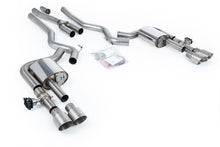Load image into Gallery viewer, Milltek Valved Non-Resonated Cat-Back for Ford Mustang S650, Brushed Titanium Tips