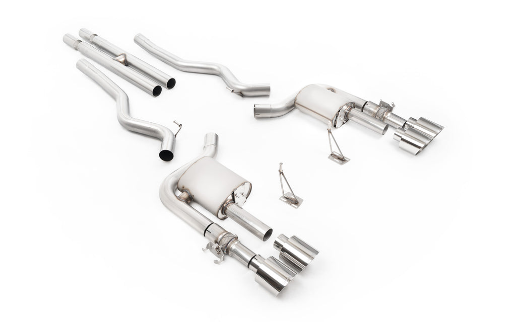 Milltek Active Valved Cat-Back Exhaust for Ford Mustang 5.0 GT500, Polished Tips (SSXFD458)