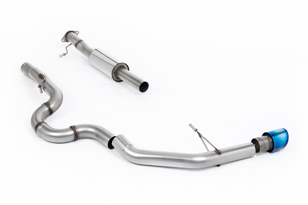 Milltek Side Exit Cat-Back Exhaust for Ford Bronco 6th Gen, Burnt/Blue Titanium Tips