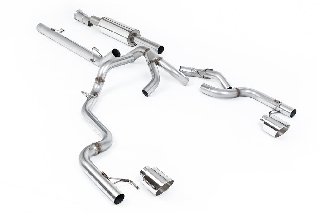 Milltek Road+ Resonated Cat-Back for Ford F-150 SuperCrew Tremor, Polished Tips