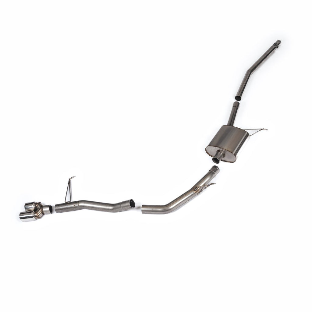Milltek Secondary Cat-Back with Side Exit for Ford Maverick 2.0T AWD, Polished Tips