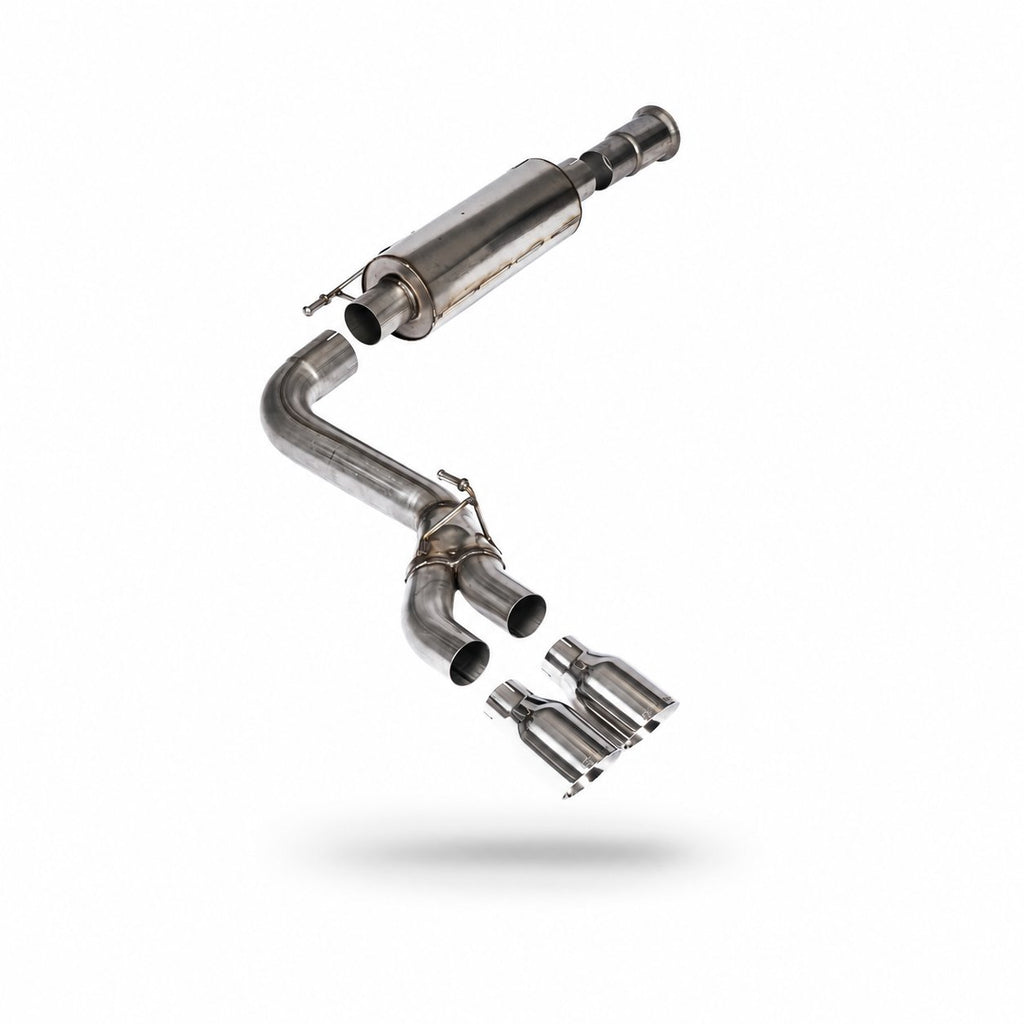 Milltek Road+ Cat-Back with Dual Side Exit for Ford F150 Single Cab 5.0 V8, Polished Tips