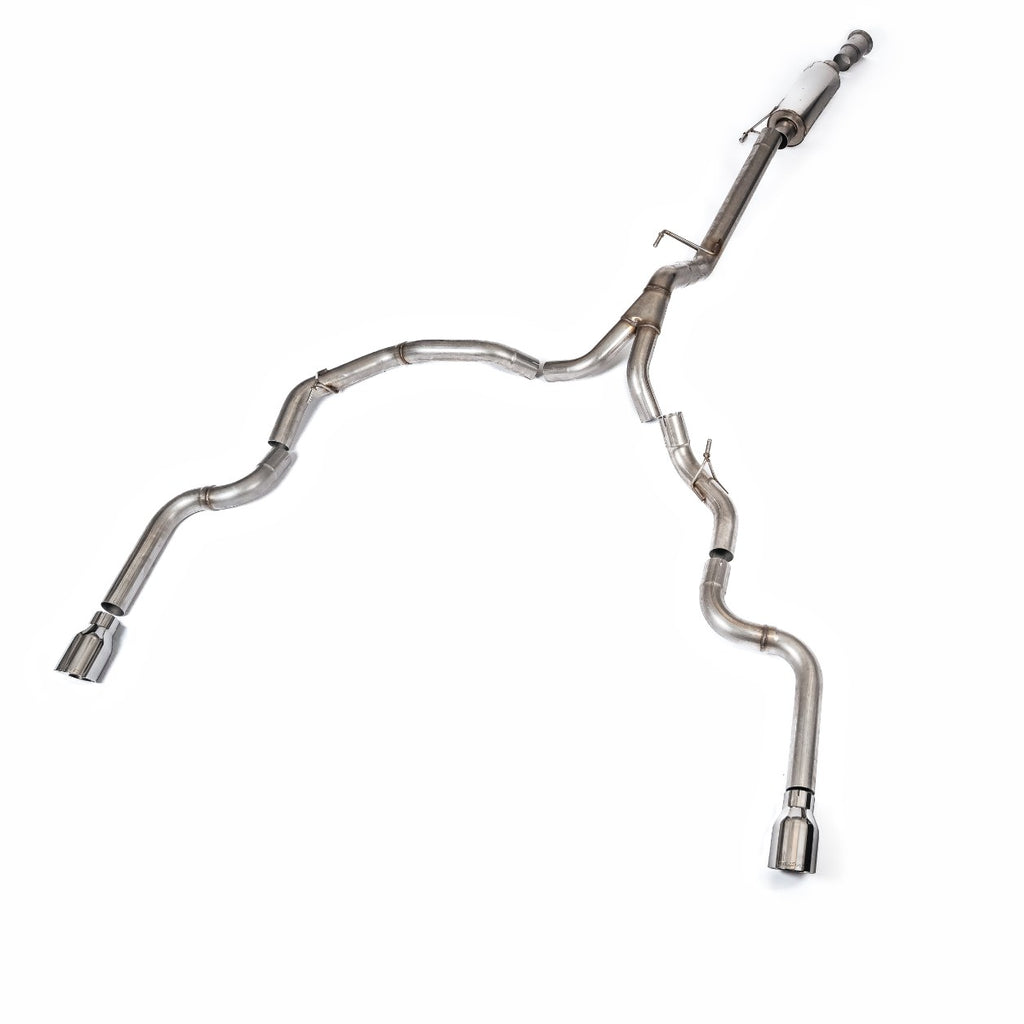 Milltek Road+ Cat-Back with Dual Rear Exit for Ford F150 Single Cab 5.0 V8, Polished Tips