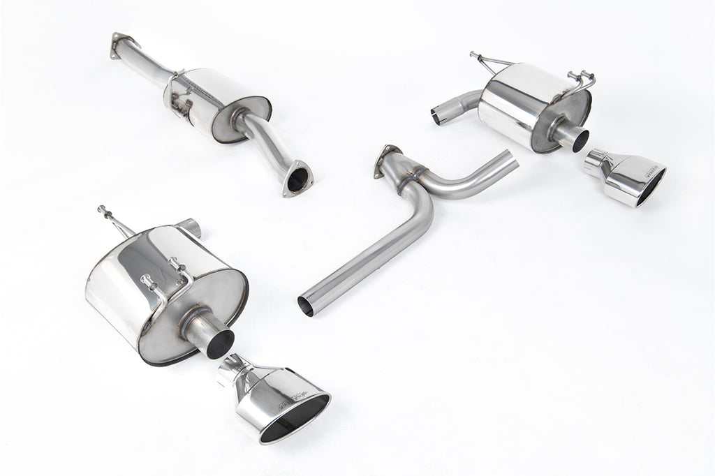 Milltek Twin Rear Silencer for Honda S2000 AP2, Polished Tips