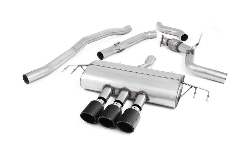 Milltek Non-Resonated Cat-Back Exhaust for Honda Civic FK7 1.5T Hatch, Carbon Fibre Tips