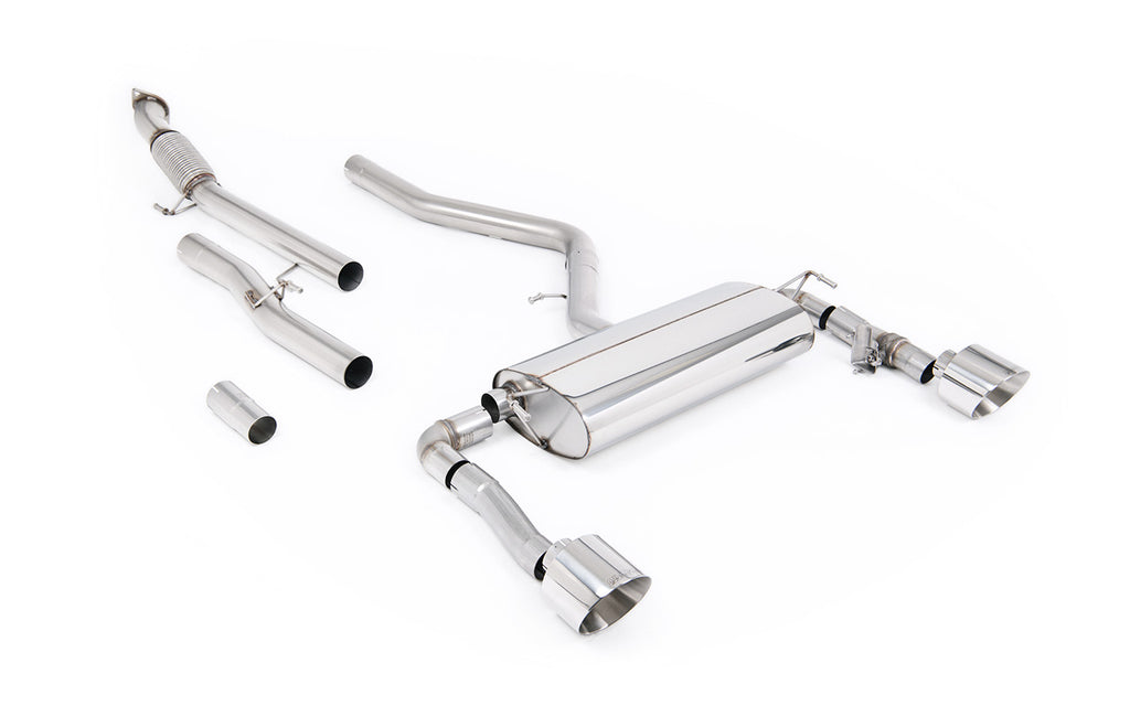 Milltek Non-Resonated Cat-Back Exhaust for Hyundai Kona N, Polished Tips