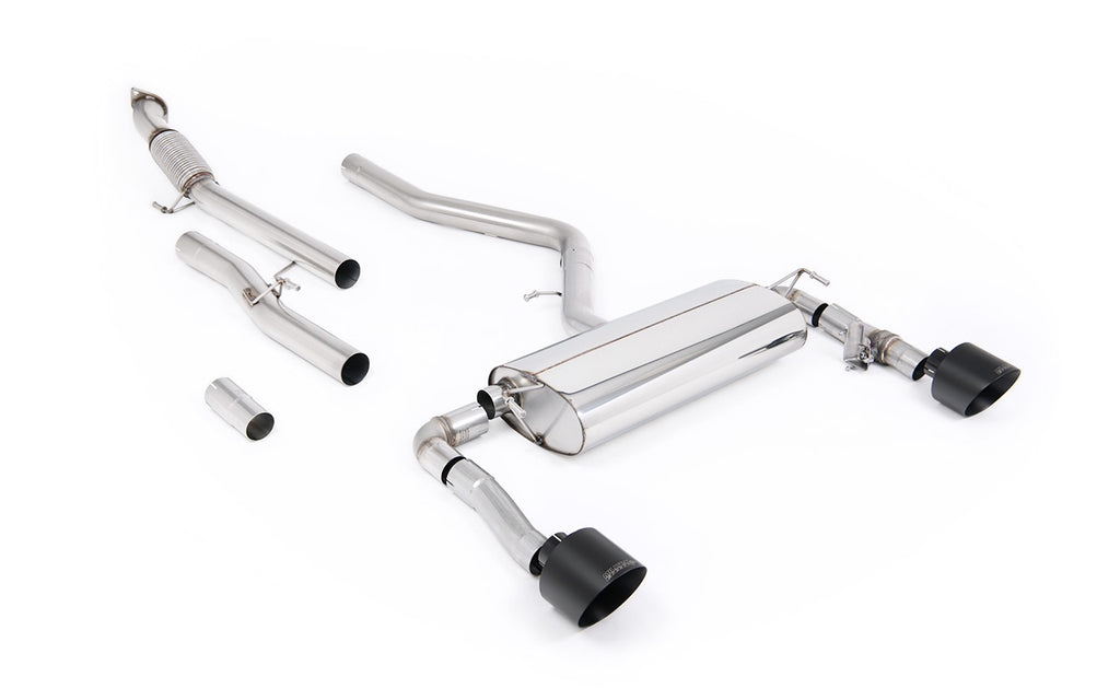 Milltek Non-Resonated Cat-Back Exhaust for Hyundai Kona N, Cerakote Black Tips