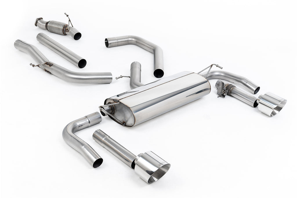 Milltek Non-Resonated Valved Cat-Back for Hyundai Elantra N, Polished Tips