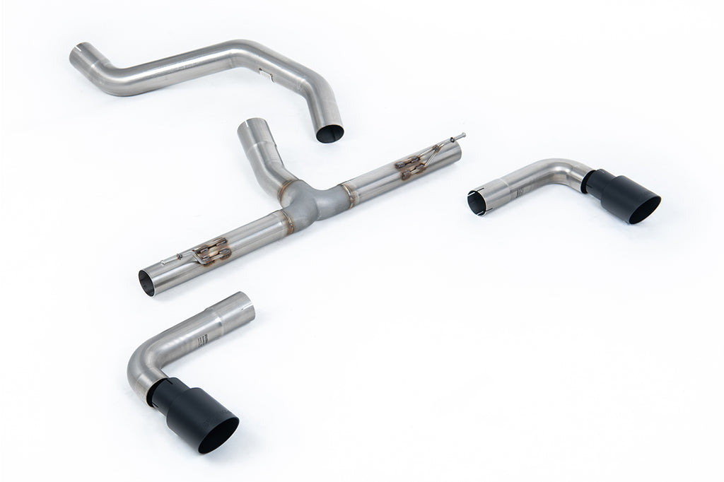 Milltek Non-Resonated GPF-Back Exhaust for Ineos Grenadier B58, Cerakote Black Tips