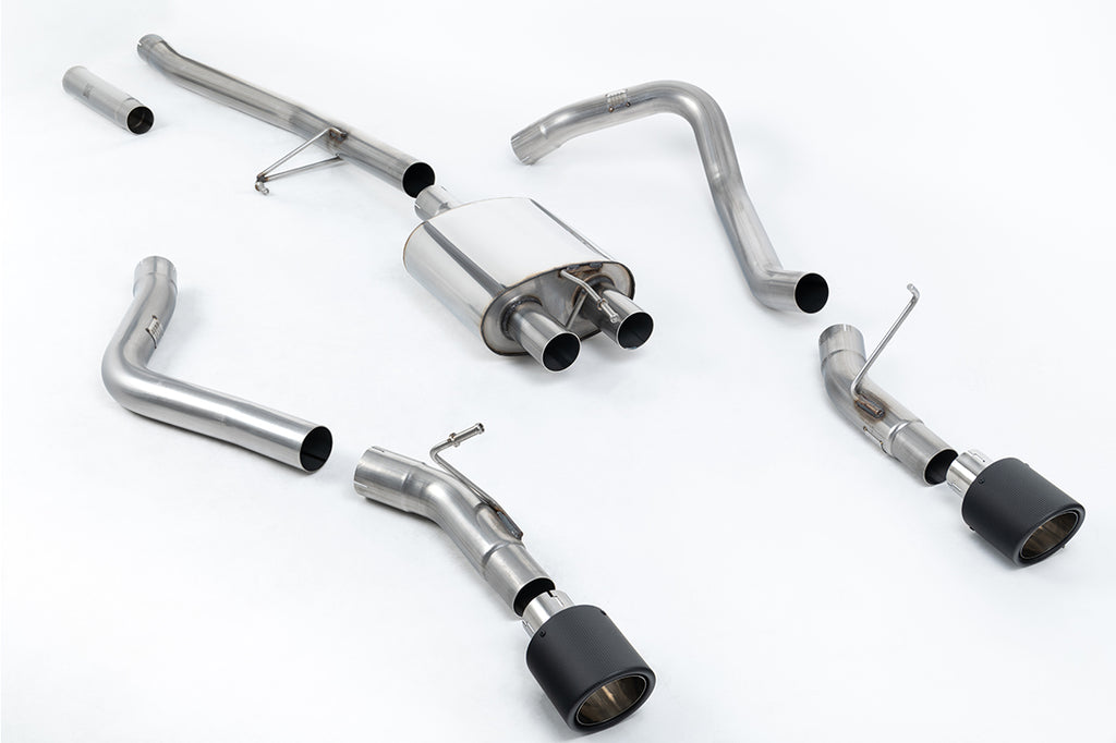 Milltek Side Exit Cat-Back Exhaust for Jeep Gladiator JT 3.6L, Carbon Fibre Tips
