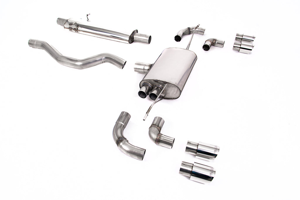 Milltek Resonated OPF/GPF Back System for Land Rover Defender 110 P300 & P400e, Polished Tips