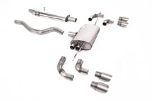 Load image into Gallery viewer, Milltek Resonated OPF/GPF Back System for Land Rover Defender 110 P300 &amp; P400e, Brushed Titanium Tips
