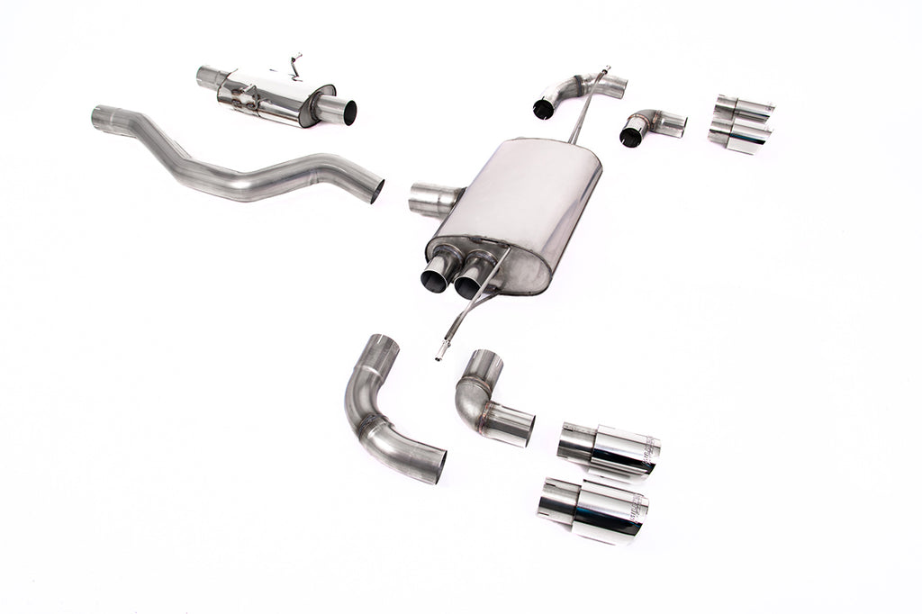 Milltek Resonated OPF/GPF-Back Exhaust for Land Rover Defender 90 P300 & P400e, GT-90 Polished Tips