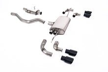 Load image into Gallery viewer, Milltek Resonated OPF/GPF-Back Exhaust for Land Rover Defender 90 P300 &amp; P400e, GT-90 Cerakote Black Tips