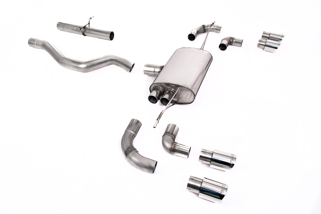 Milltek Non-Resonated OPF/GPF-Back Exhaust for Land Rover Defender 90 P300 & P400e, GT-90 Polished Tips