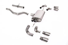Load image into Gallery viewer, Milltek Non-Resonated OPF/GPF-Back Exhaust for Land Rover Defender 90 P300 &amp; P400e, GT-90 Brushed Titanium Tips
