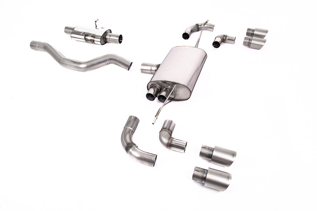 Milltek OPF/GPF Back System for Land Rover Defender 90 3.0 I6 P400 (OPF/GPF and Non-OPF/GPF Equipped Vehicle Compatible), GT-90 Titanium Tips