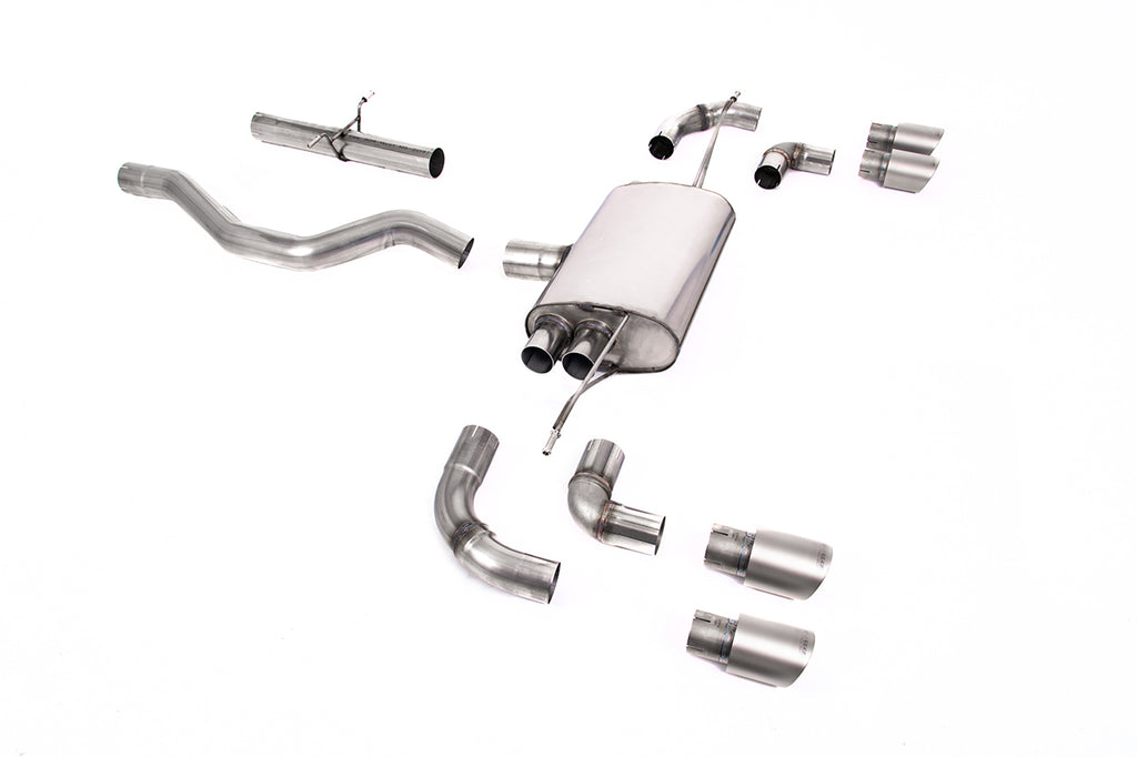 Milltek OPF Back System for Land Rover Defender 90 P400, GT-90 Titanium Tips