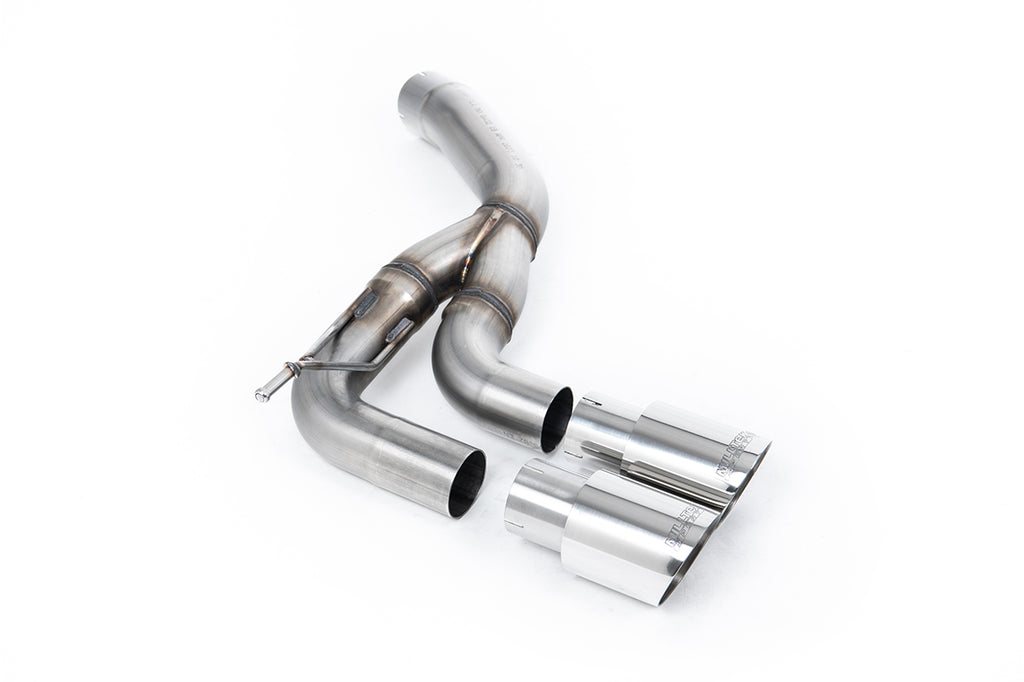 Milltek Rear Silencer for Land Rover Defender 90/110/130 Diesel, Twin GT-90 Polished Tips