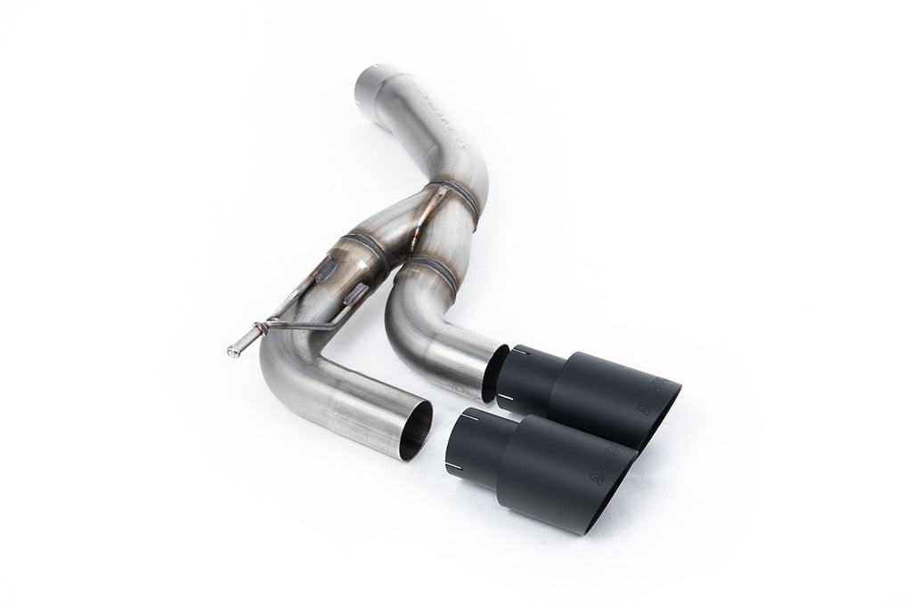 Milltek Rear Silencer for Land Rover Defender D200/D250/D300 Diesel, Twin GT-90 Cerakote Black Tips