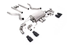 Load image into Gallery viewer, Milltek Non-Resonated Valved Cat-Back Exhaust for Land Rover Defender 90 5.0 V8, Cerakote Black Tips