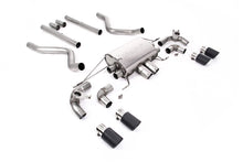 Load image into Gallery viewer, Milltek Non-Resonated Valved Cat-Back Exhaust for Land Rover Defender 90 5.0 V8, Carbon Fibre Tips