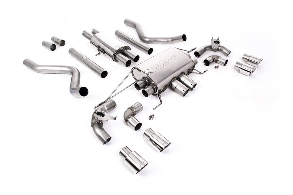 Milltek Resonated Valved Cat-Back Exhaust for Land Rover Defender 110 5.0 V8, Polished Tips