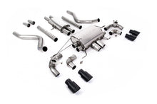 Load image into Gallery viewer, Milltek Resonated Valved Cat-Back Exhaust for Land Rover Defender 110 5.0 V8, Cerakote Black Tips