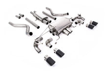Load image into Gallery viewer, Milltek Resonated Valved Cat-Back Exhaust for Land Rover Defender 110 5.0 V8, Carbon Fibre Tips