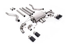 Load image into Gallery viewer, Milltek Non-Resonated Valved Cat-Back Exhaust for Land Rover Defender 110 5.0 V8, Carbon Fibre Tips