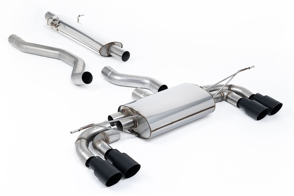 Milltek OPF Back Exhaust for Land Rover Defender 130 P400, Cerakote Black Tips