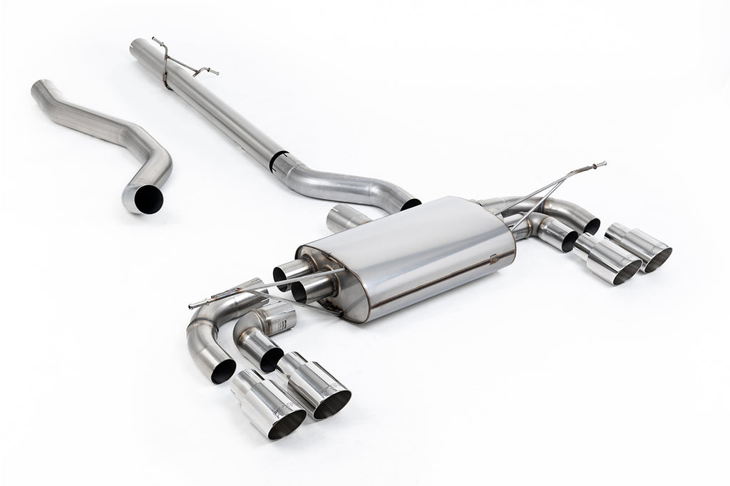 Milltek Non-Resonated Cat-Back Exhaust for Land Rover Defender 130, Polished Tips