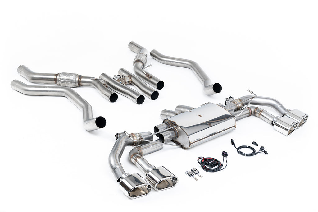Milltek Valved 80mm OPF/GPF Back Exhaust for Range Rover Sport P530 L461, Polished Oval Tips