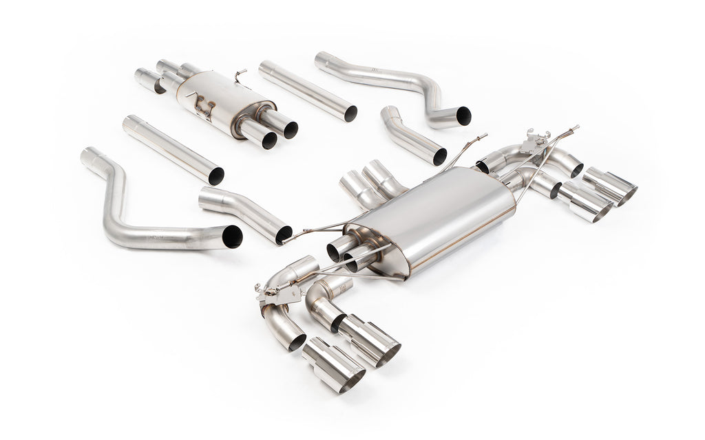 Milltek Resonated Valved GPF-Back Exhaust for Land Rover Defender 130 V8, Polished Tips