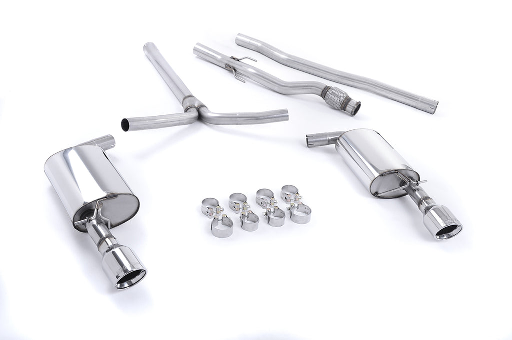Milltek Non-Resonated Cat-Back Exhaust for Mini Cooper S R55 Clubman, Polished Dual JET Tips
