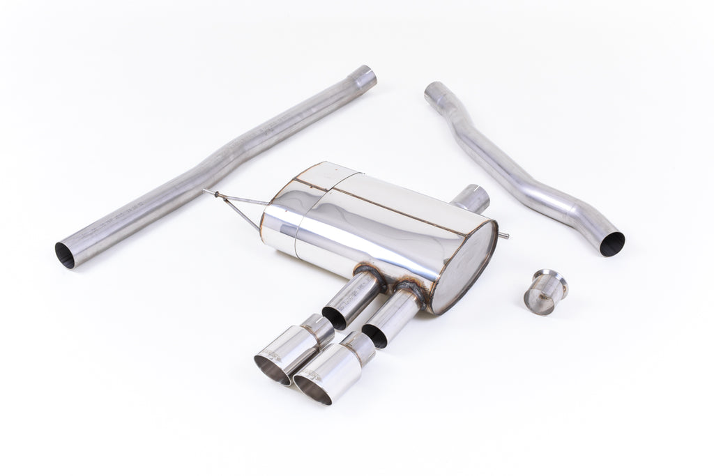 Milltek Non-Resonated Cat-Back Exhaust for Mini Cooper S F56, Polished Tips