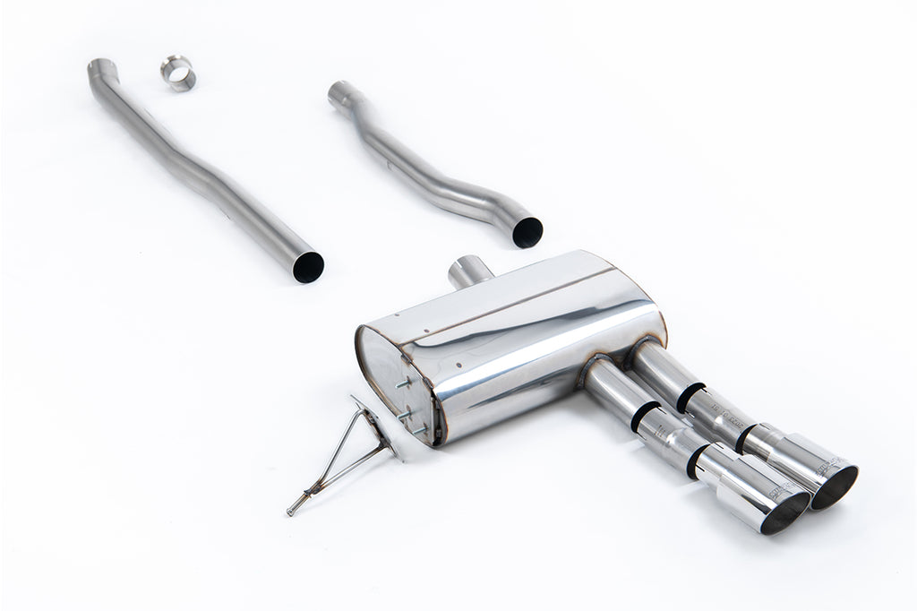 Milltek Non-Resonated Cat-Back Exhaust for Mini Cooper S F55, Polished Tips