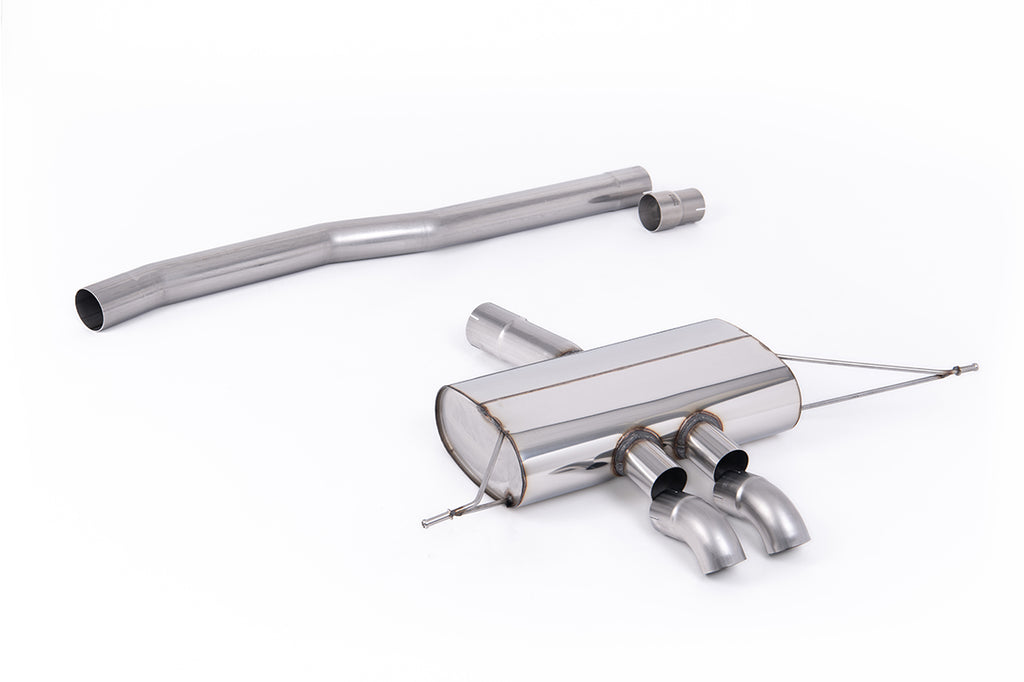 Milltek Non-Resonated Cat-Back Exhaust for Mini Cooper S F66, Downturn Tips
