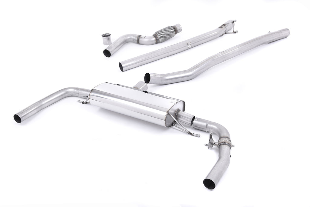 Milltek Valved Non-Resonated Cat-Back Exhaust for Mercedes CLA45 AMG, OE Tips