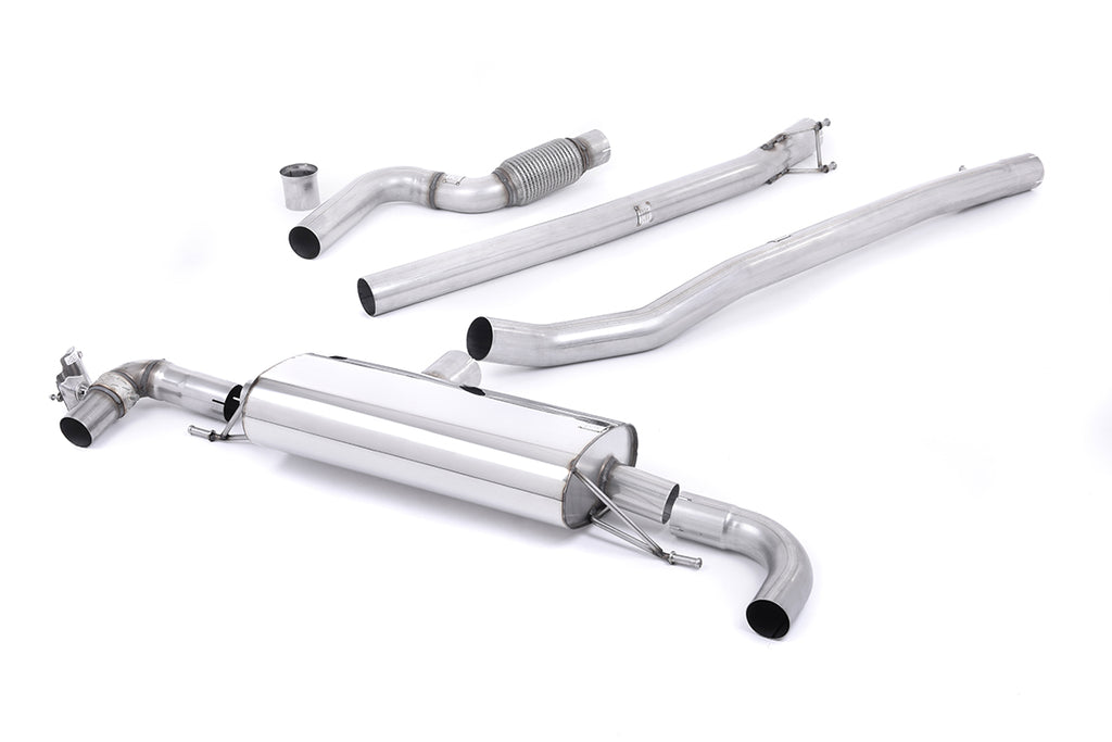 Milltek Valved Non-Resonated Cat-Back Exhaust for Mercedes A45 AMG W176, OE Tips