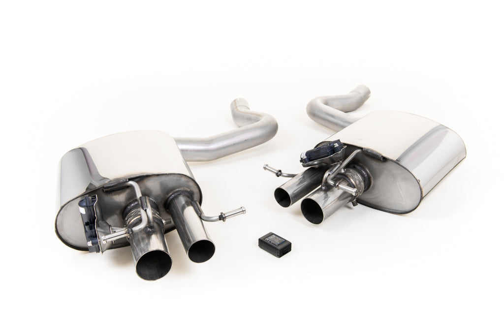 Milltek Valved Rear Silencers for Mercedes C63 W205 Saloon