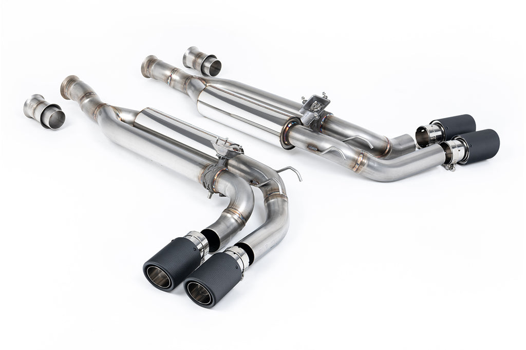 Milltek Valved Cat-Back Exhaust for Mercedes G63 W463, Carbon Fibre Tips