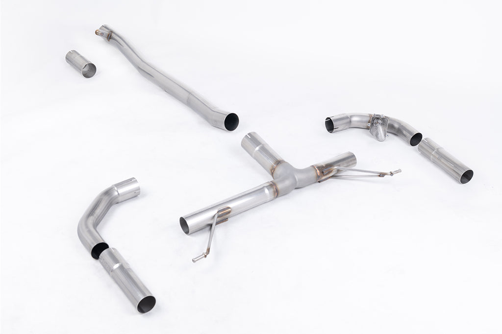 Milltek Race & Valved Front Pipe Back for Mercedes A35 AMG, OE Tips