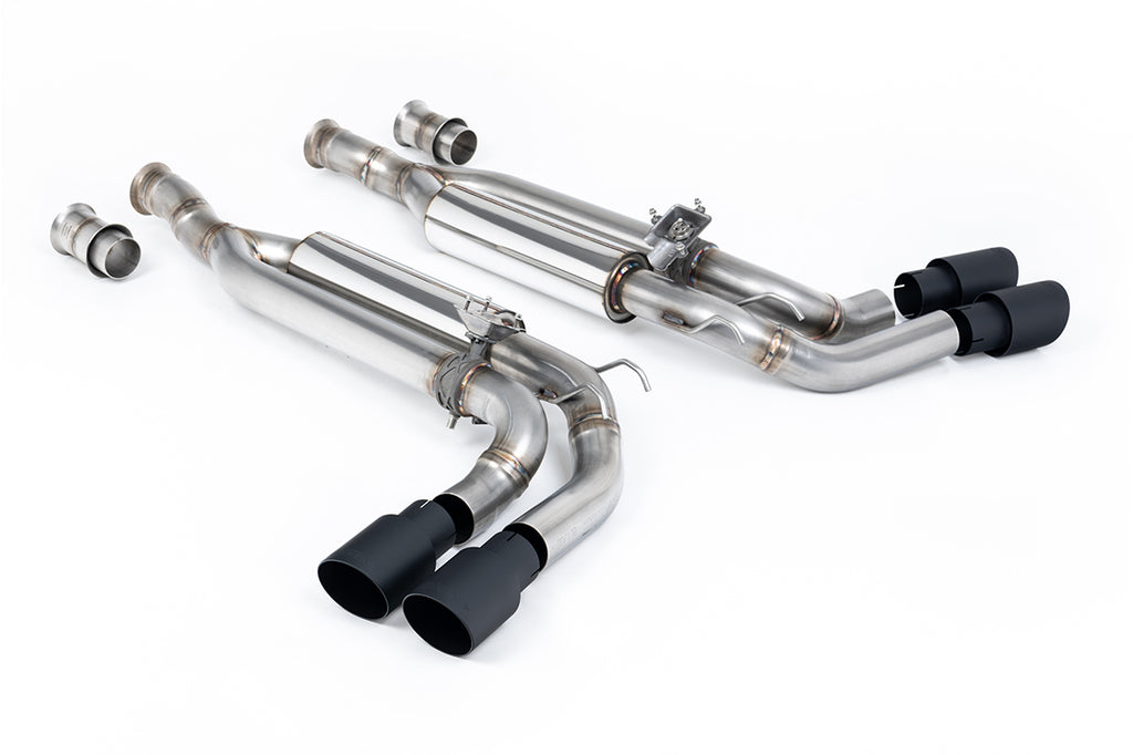 Milltek Valved Cat-Back Exhaust for Mercedes G63 W463, Cerakote Black Tips
