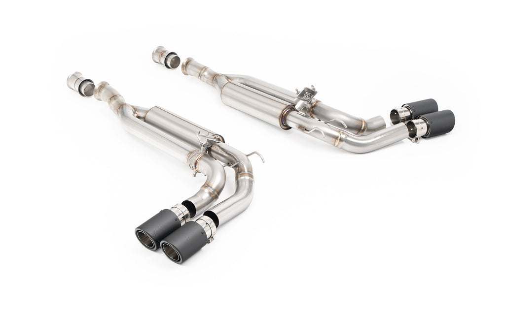 Milltek Valved Cat-Back Exhaust for Mercedes G63 W465, Carbon Fibre Tips