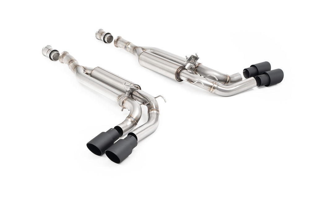 Milltek Valved Cat-Back Exhaust for Mercedes G63 W465, Cerakote Black Tips
