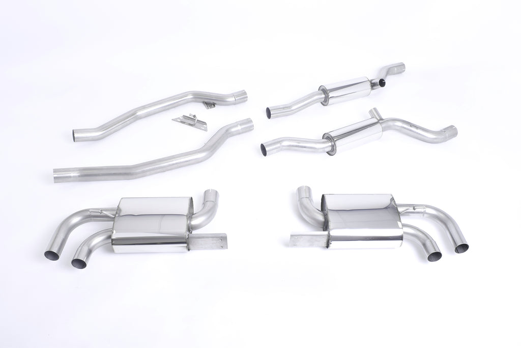Milltek Resonated Cat-Back Exhaust for Porsche Cayenne 958 Turbo 4.8 V8 (Pre, Facelift)