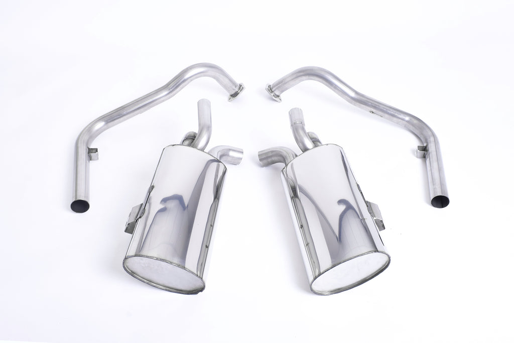 Milltek Non-Resonated Cat-Back Exhaust for Porsche 987 Boxster Cayman, Cerakote Black Tips