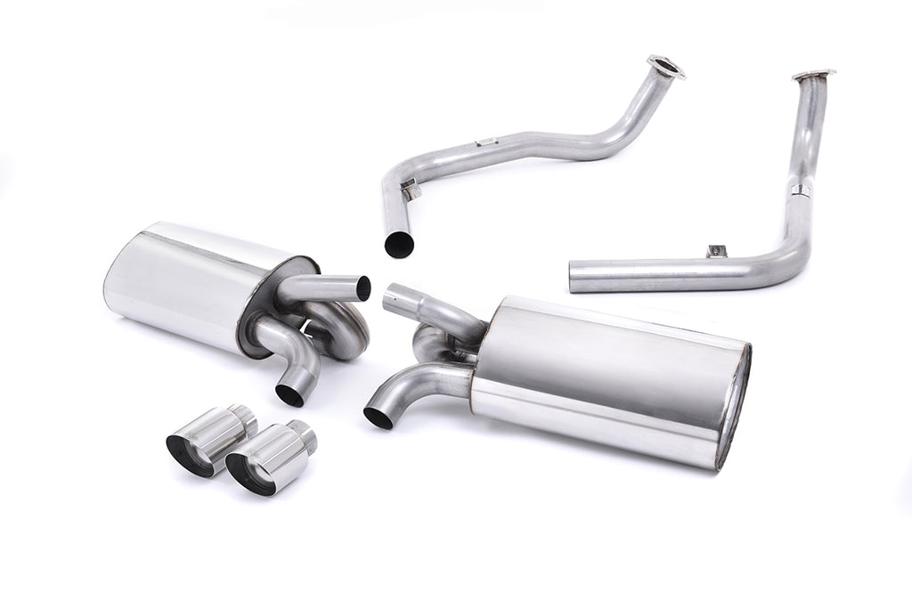 Milltek Non-Resonated Cat-Back Exhaust for Porsche 987 Cayman S, Polished Tips