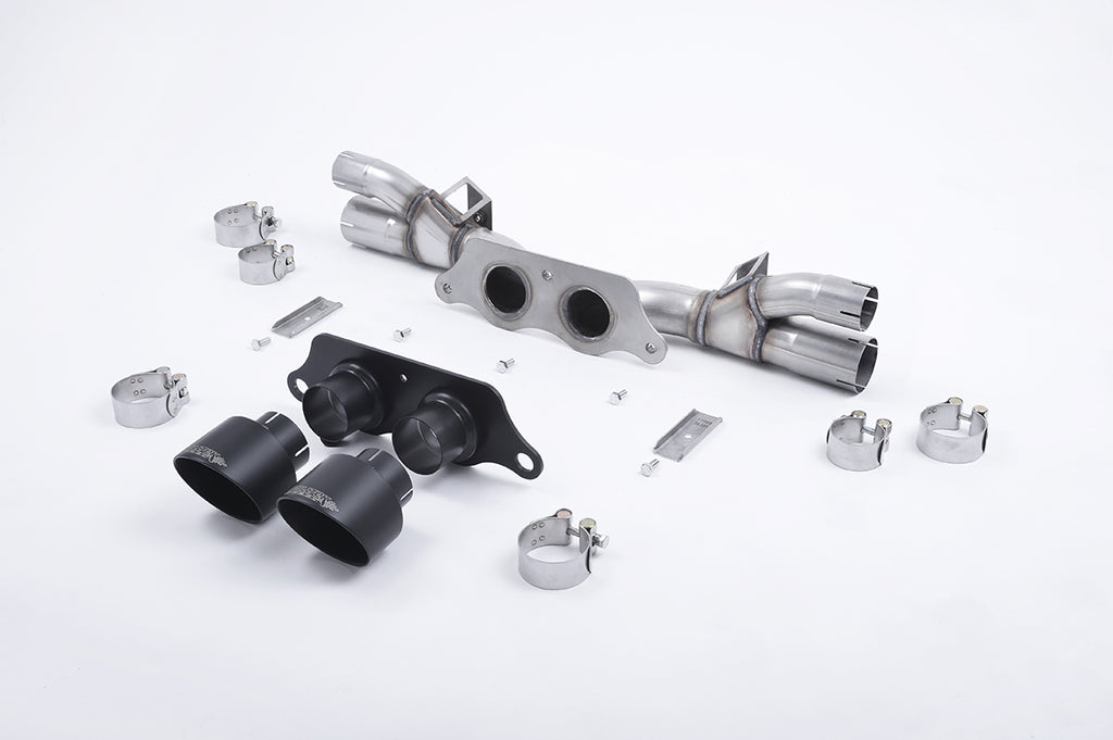 Milltek Cat-Back Exhaust for Porsche 991 GT3 & GT3 RS, Cerakote Black Tips